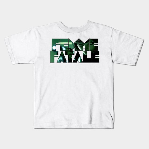 Femme Fatale Kids T-Shirt by MythicLegendsDigital